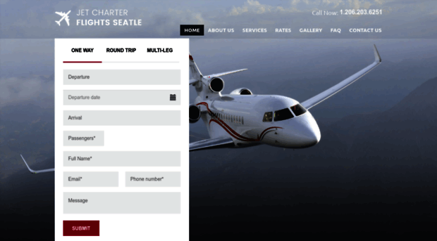 jetcharterflightsseattle.com