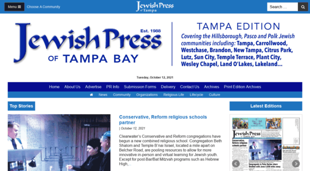 jewishpresstampa.com