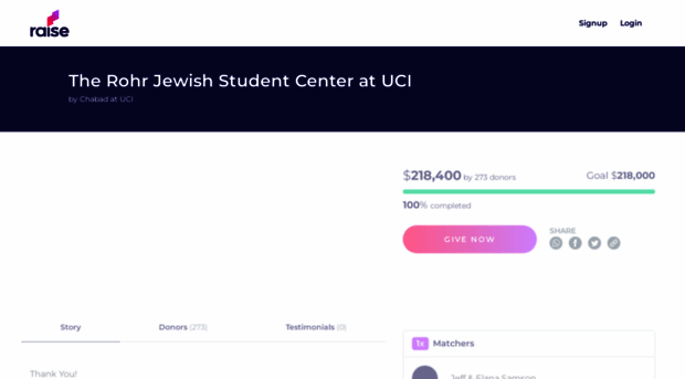 jewishuci.raisegiving.com