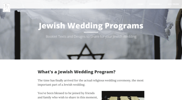 jewishweddingprograms.com