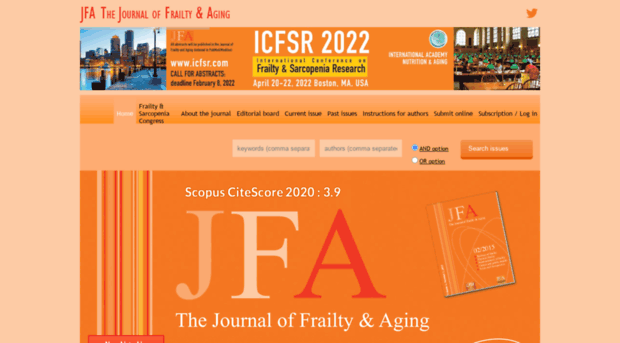 jfrailtyaging.com