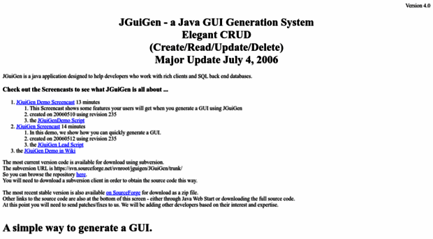 jguigen.sourceforge.net