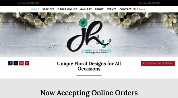 jheventsandflowers.com