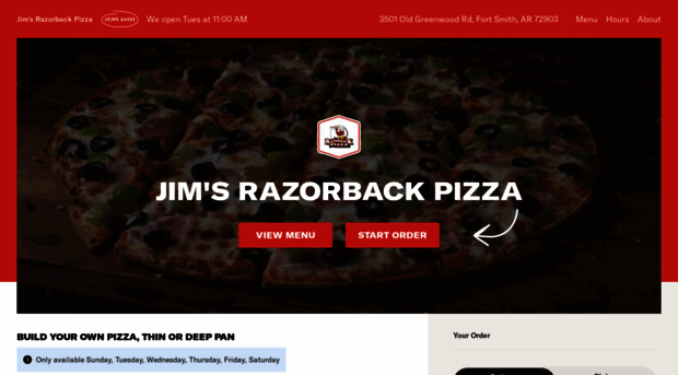 jimsrazorbackpizzafortsmith.com