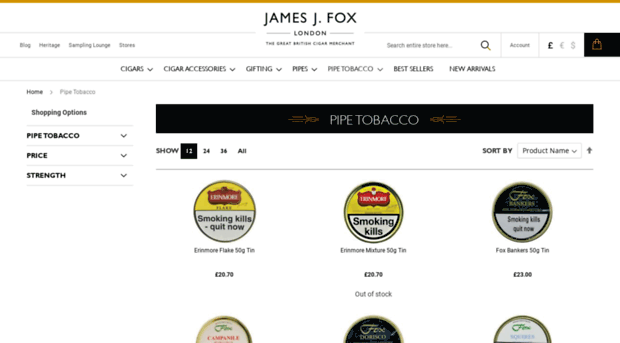 jjfoxpipes.co.uk