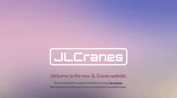 jlcranes.com