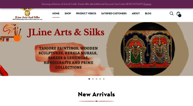 jlineartsandsilks.com