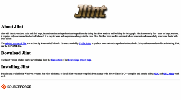 jlint.sourceforge.net
