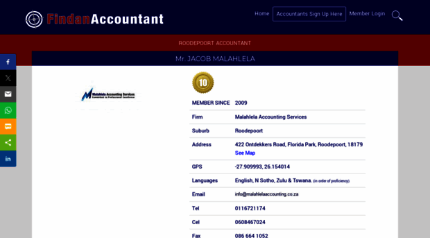 jmalahlela.findanaccountant.co.za