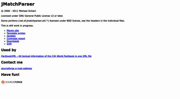jmatchparser.sourceforge.net