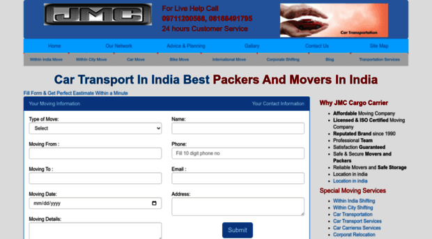 jmcargoindia.com