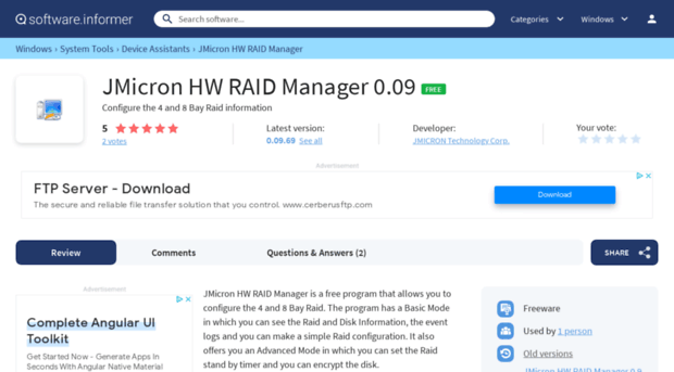 jmicron-hw-raid-manager.software.informer.com