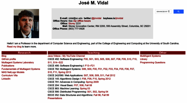 jmvidal.cse.sc.edu