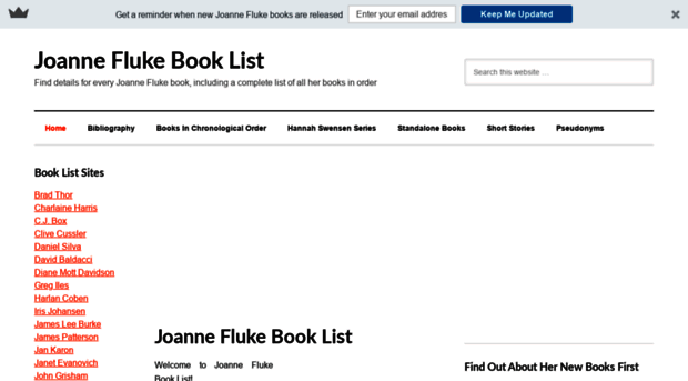 joanneflukebooklist.com