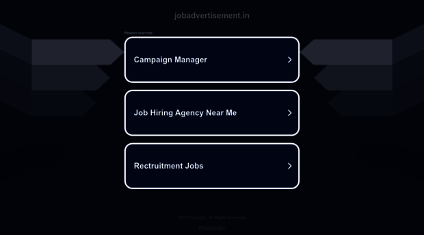 jobadvertisement.in