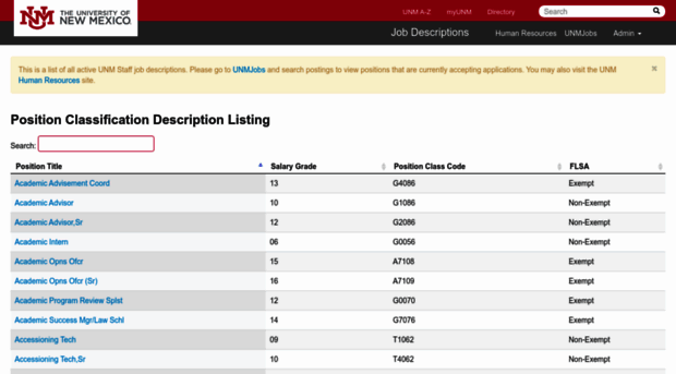 jobdescriptions.unm.edu