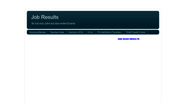jobexamresults.in
