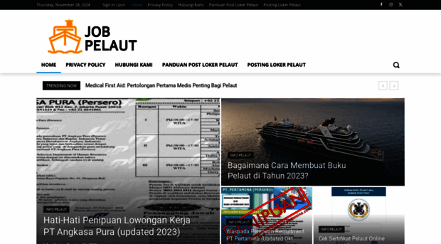 jobpelaut.com