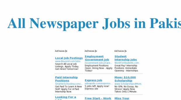 jobs-newspaperpk.blogspot.com