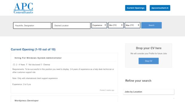 jobs.apcconsultant.in
