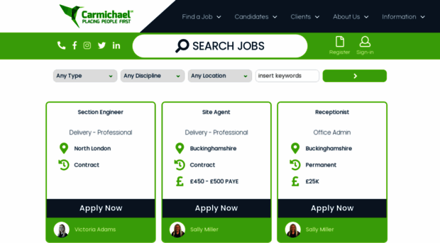 jobs.carmichaeluk.com