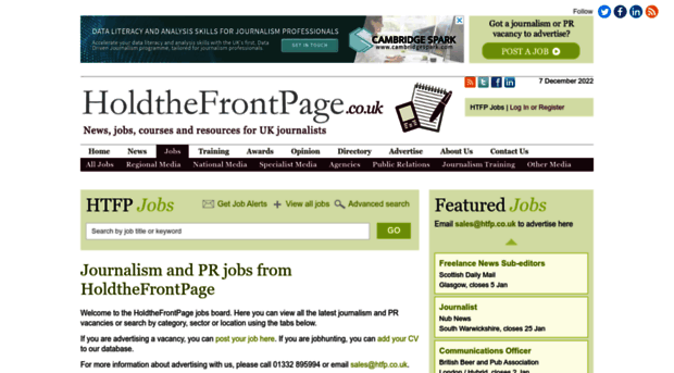 jobs.holdthefrontpage.co.uk