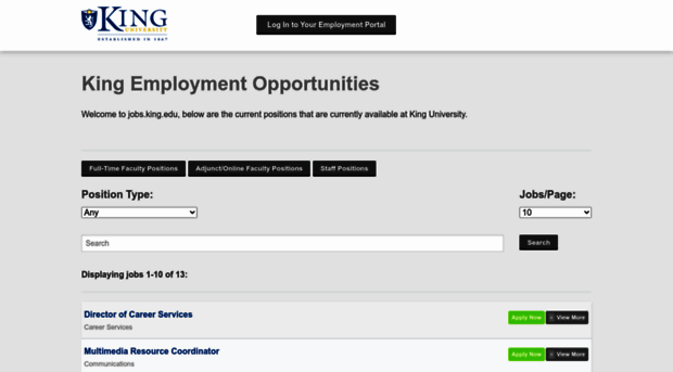 jobs.king.edu