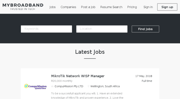 jobs.mybroadband.co.za