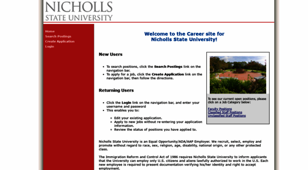 jobs.nicholls.edu