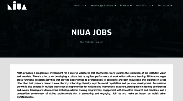 jobs.niua.in