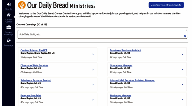 jobs.ourdailybread.org