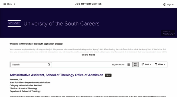 jobs.sewanee.edu