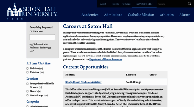 jobs.shu.edu