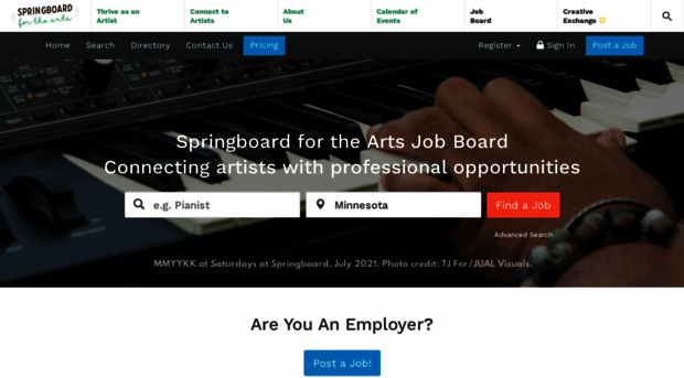 jobs.springboardforthearts.org