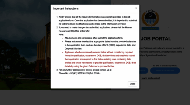 jobs.uaf.edu.pk
