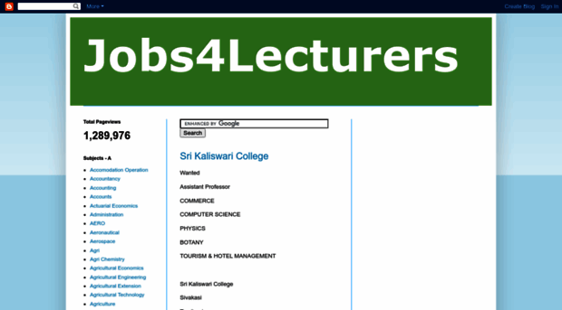 jobs4lecturers.blogspot.in