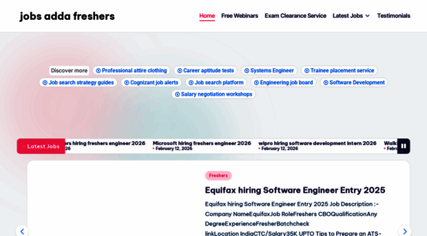 jobsaddafreshers.com