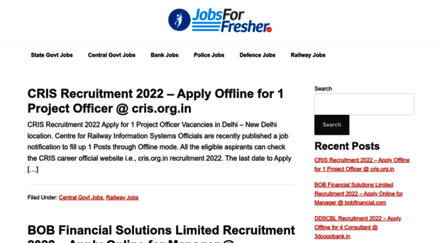 jobsforfresher.in