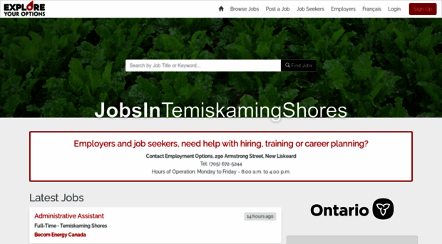 jobsintemiskamingshores.com