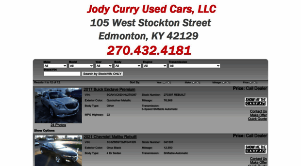 jodycurryusedcars.com