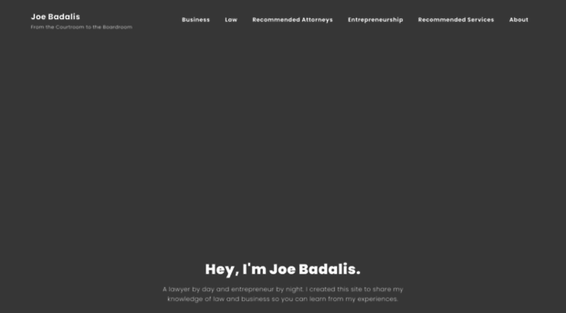 joebadalis.com