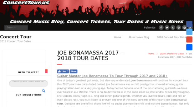 joebonamassaconcerttour.com