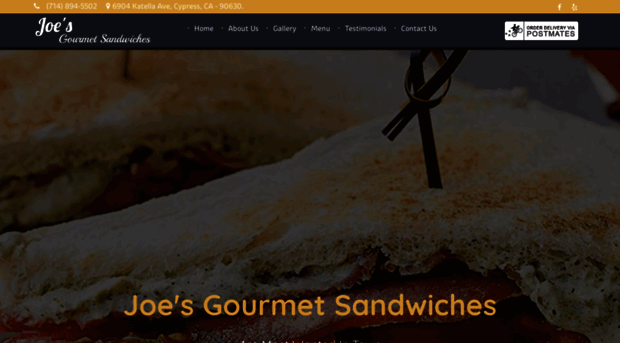 joesdeligourmetsandwiches.com