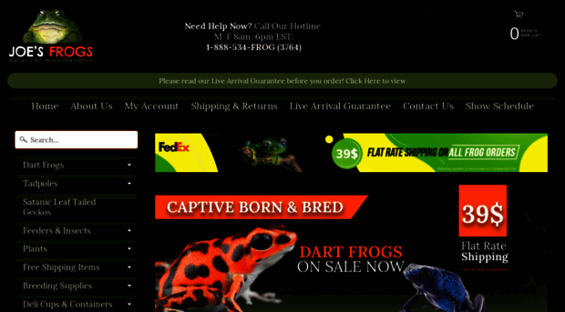 joesfrogs.com