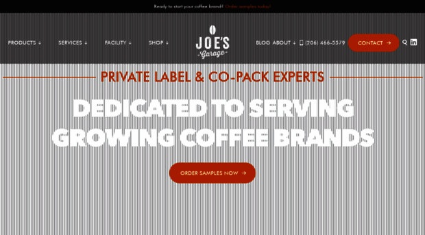 joesgaragecoffee.com