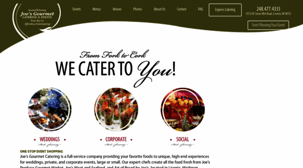 joesgourmetcatering.com