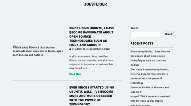 joesteiger.com