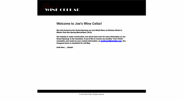 joeswinecellar.com