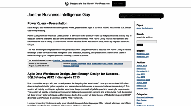 joethebusinessintelligenceguy.wordpress.com