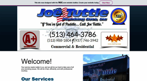 joetuttleplumbing.com